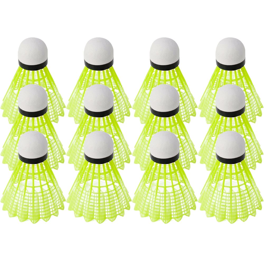 Feather Shuttlecock - 6/12PCS Green Badminton Balls Portable Badminton