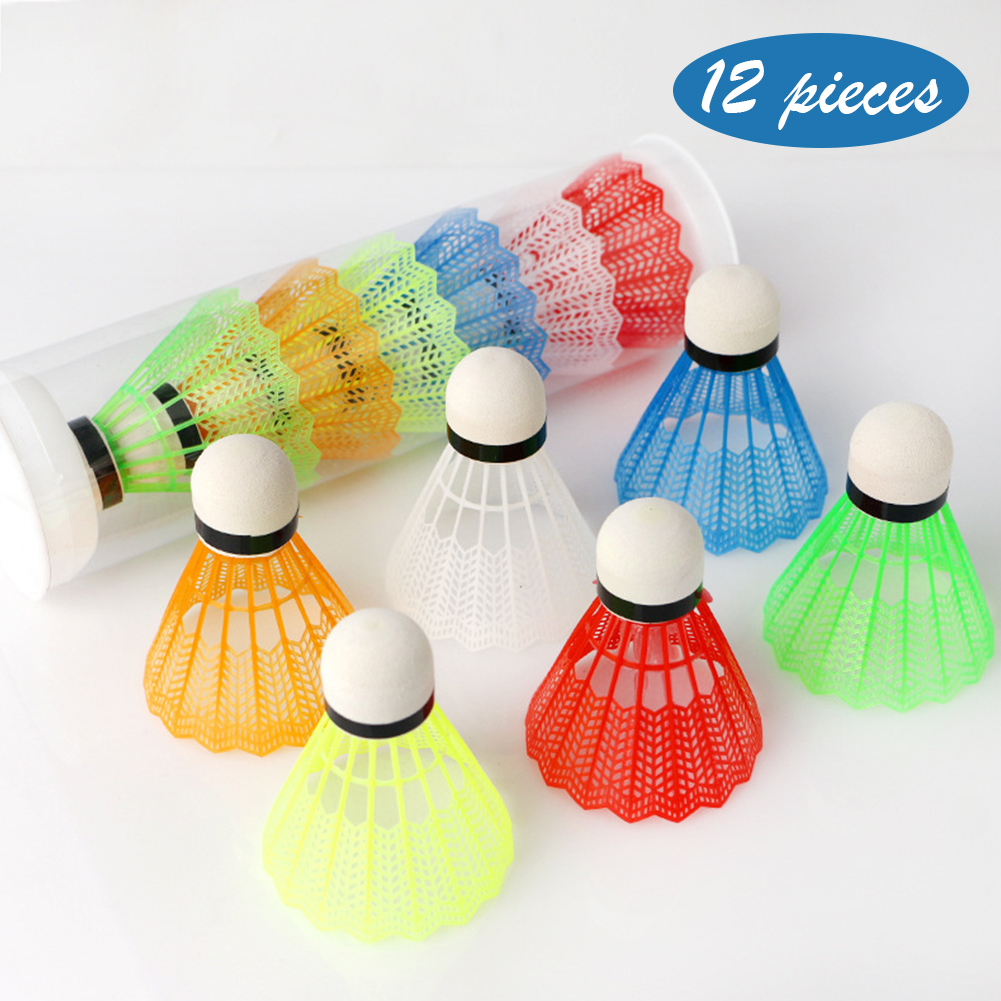 12pcs Plastic Badminton for Hi - Feather Shuttlecock review and price